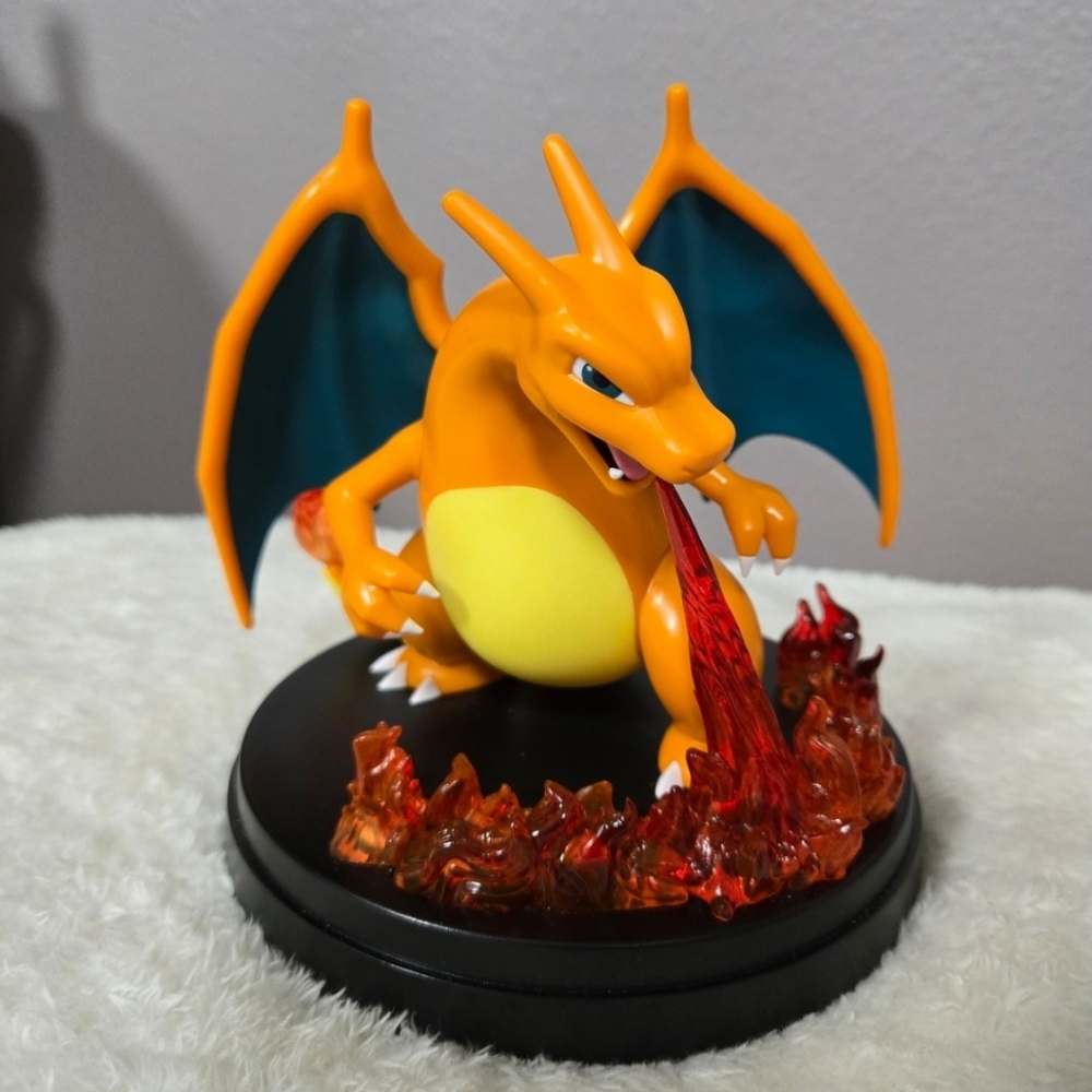 Charizard Figurine with Flames